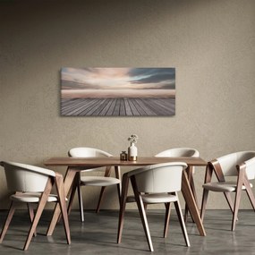 Tablou - Pier la apus de soare (120x50 cm)