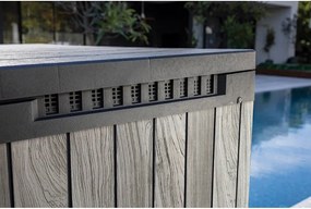 Cutie de depozitare pentru grădină gri din plastic Deco – Keter