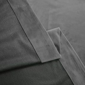 Set draperie din catifea blackout cu inele, Madison, densitate 700 g/ml, Spanish Gray, 2 buc