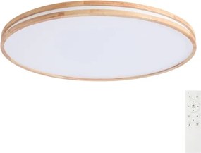 Brilagi - Corp de iluminat LED dimabil MOLINA LED/128W/230V 3000-6000K, stejar, diam. 100 cm + telecomandă