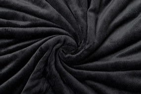 Patura din microplus SOFT, neagra Dimensiune: 200 x 220 cm
