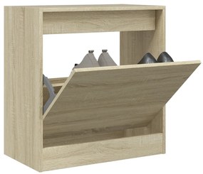 vidaXL Pantofar, stejar sonoma, 60x34x63,5 cm, lemn compozit