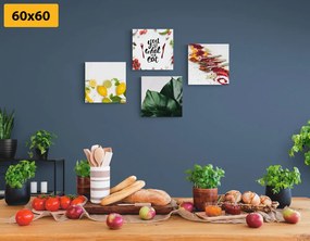 Set tablouri pentru bucătărie în stilul interesant