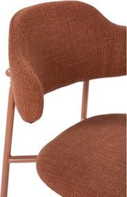 Scaune de dining teracotă 4 buc. Adriel – Marckeric