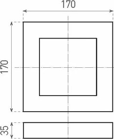 Plafonieră LED FENIX LED/12W/230V 3800K d. 17 cm alb zăpadă