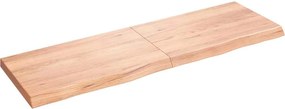 vidaXL Raft de perete maro deschis 160x50x(2-6) cm lemn stejar tratat