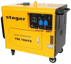 Generator insonorizat Stager YDE7000TD diesel monofazat 5kW, 18A, 3000rpm