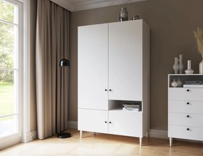 Dulap de haine DULLUM 120x205cm, albă