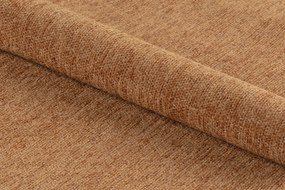 MAZZONI EXPORT FIORA Teracotă (material Apia 272)/cadru negru – SCAUN MODERN TAPITAT DIN CHENILLE PENTRU LIVING/BUCĂTĂRIE