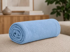 Patura din fleece FLEORA, albastru deschis Dimensiune: 200 x 220 cm
