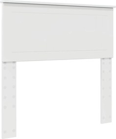 vidaXL Tăblie cap Alb Lucios 90 cm Lemn compozit