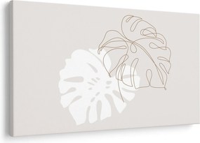 Tablou - Linia de artă monstera N⁰2 (90x60 cm)