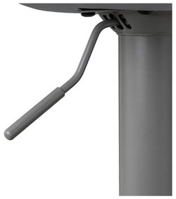 Scaune de bar gri cu înălțime ajustabilă 2 buc. din imitație de piele (înălțime șezut 56,5 cm) – Casa Selección