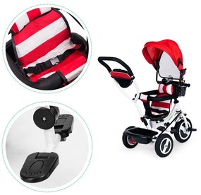 Tricycle tricycle tricycle swivel awning with durable tyres red