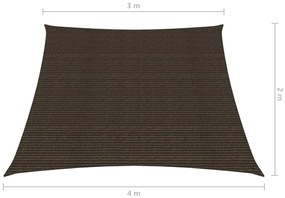 Panza parasolar, maro, 3 4x2 m, HDPE, 160 g m   Maro, 3 4 x 2 m