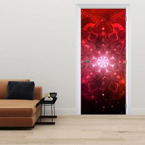 Fototapet pentru ușă - Abstract roșu (95x205cm)