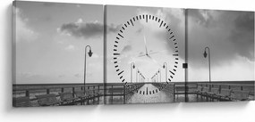 Tablou - Promenada la mal (cu ceas) (90x30 cm)