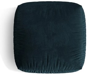 Taburet modular albastru închis cu tapițerie din catifea Martina – Micadoni