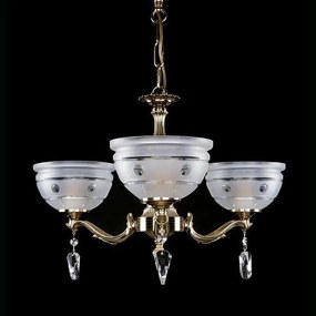 Candelabru 3 brate Cristal Bohemia Exclusive SAFFIRA III.