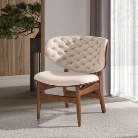 Fotoliu elegant design italian Sand-Walnut