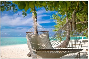 Tablou - Hamac pe plajă (90x60 cm)