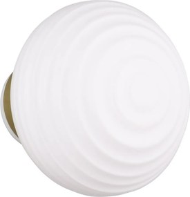 Aplică de perete albă LED din sticlă cu USB ø 15,5 cm Earl – Reality