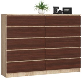 Comodă Kurtinaitis 10SZ (Stejar sonoma + wenge). 1069401