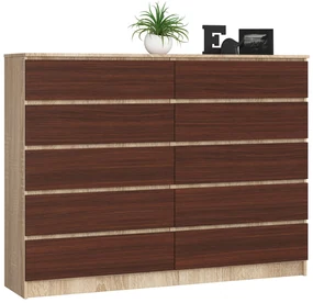Comodă Kurtinaitis 10SZ (Stejar sonoma + wenge). 1069401