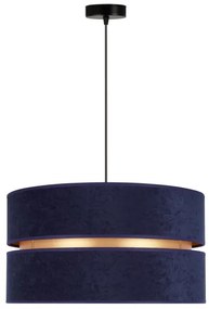 Lustră pe cablu Duolla DUO 1xE27/15W/230V d. 40 cm albastru/auriu