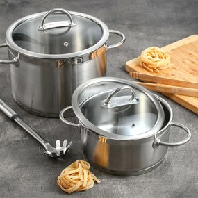 Tescoma Oală cu capac VISION, 22 cm, 22 cm