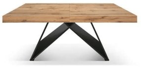 Masa Carole extensibila, picior Mdf - RUSTIC - 180 cm / 90 cm / 77 cm
