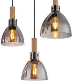 Lustra suspendata 6L design modern MATTEA negru