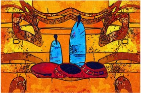 Tablou - Pictură străveche (90x60 cm)