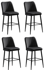 Set de scaune de bar Vento Anthracite, 4 buc., 4 buc