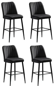 Set de scaune de bar Vento Anthracite, 4 buc., 4 buc