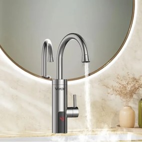 Instant de apă caldă cu afișaj LED 3000W/230V IPX4 crom mat