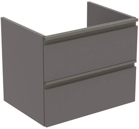 Dulap baie suspendat Ideal Standard Tesi pentru lavoar, 60 cm, MDF, gri inchis mat Gri inchis mat