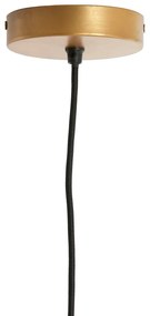 Lustră verde-deschis cu abajur din iută ø 40 cm Fugia – Light &amp; Living