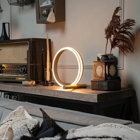 Lampă de masă de design din alamă cu LED inclus, cu dimmer în 3 trepte - Navara