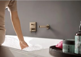 Baterie cada/dus incastrata, Hansgrohe Finoris, bronz periat, 76415140