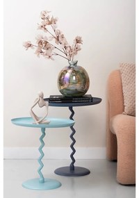 Măsuță auxiliară rotundă din metal ø 40 cm Zig Zag – Leitmotiv