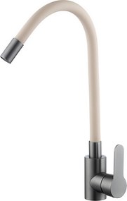 Baterie bucătărie cu pipă flexibilă - 260 oțel inoxidabil Grafit P14A