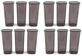 Set de Cutii pentru Depozitare, 12 Piese, Culoare Alb, 964FRM1176