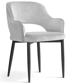 Scaun Mercy picioare negre - H78 cm