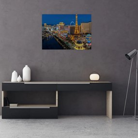 Tablou cu  Las Vegas nocturn (70x50 cm), în 40 de alte dimensiuni noi