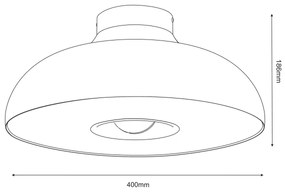 Plafonieră BILBAO 1xE27/15W/230V bej
