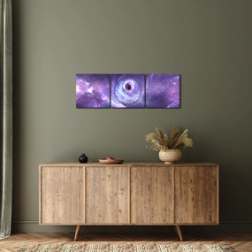 Tablou - Universul (cu ceas) (90x30 cm)