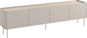 Comodă TV pe picioare metalice Desin 220 cm - cașmir / stejar nagano