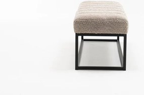 Bancheta tapitata Petit Beaute 110cm, sampanie bej