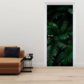 Fototapet pentru ușă - Ferigi tropicale (95x205cm)